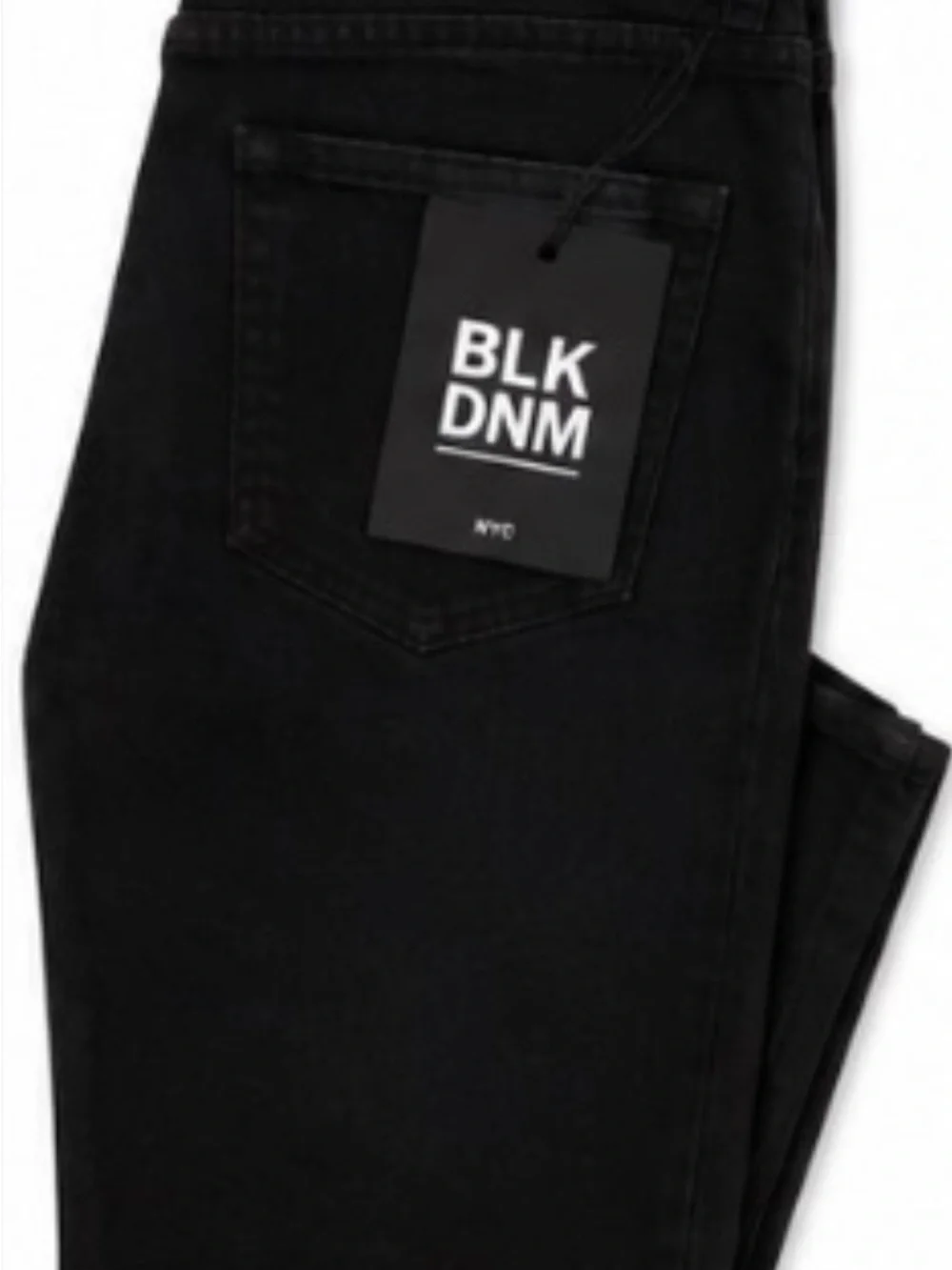 BLK DNM NYC Men’s Black Straight Leg Jeans Size 31x34 NWT Sample